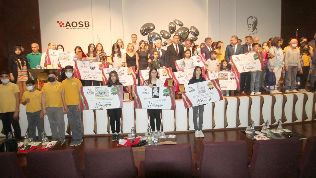 AOSB resim yarışması ödülleri sahiplerini buldu