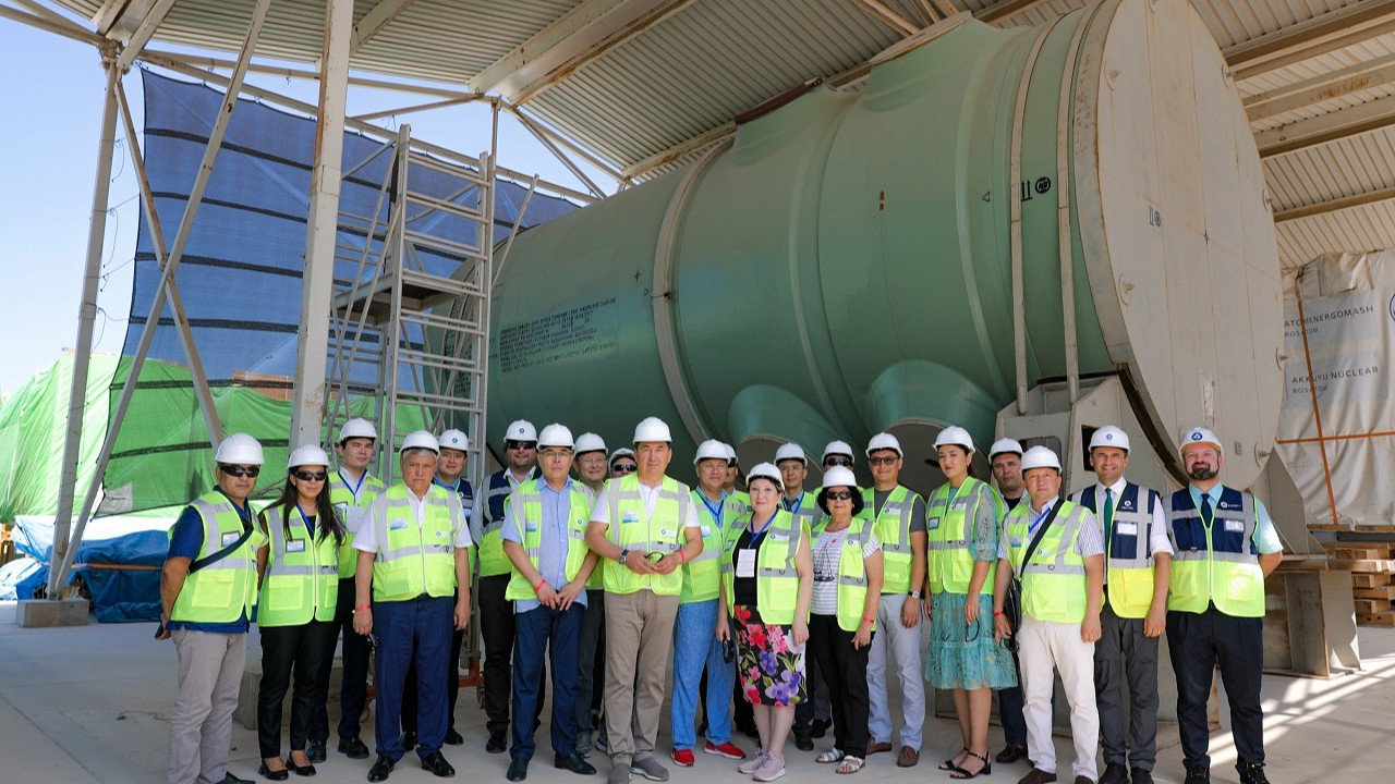 Kazakistan Cumhuriyeti Heyeti Akkuyu NGS sahasını ziyaret etti