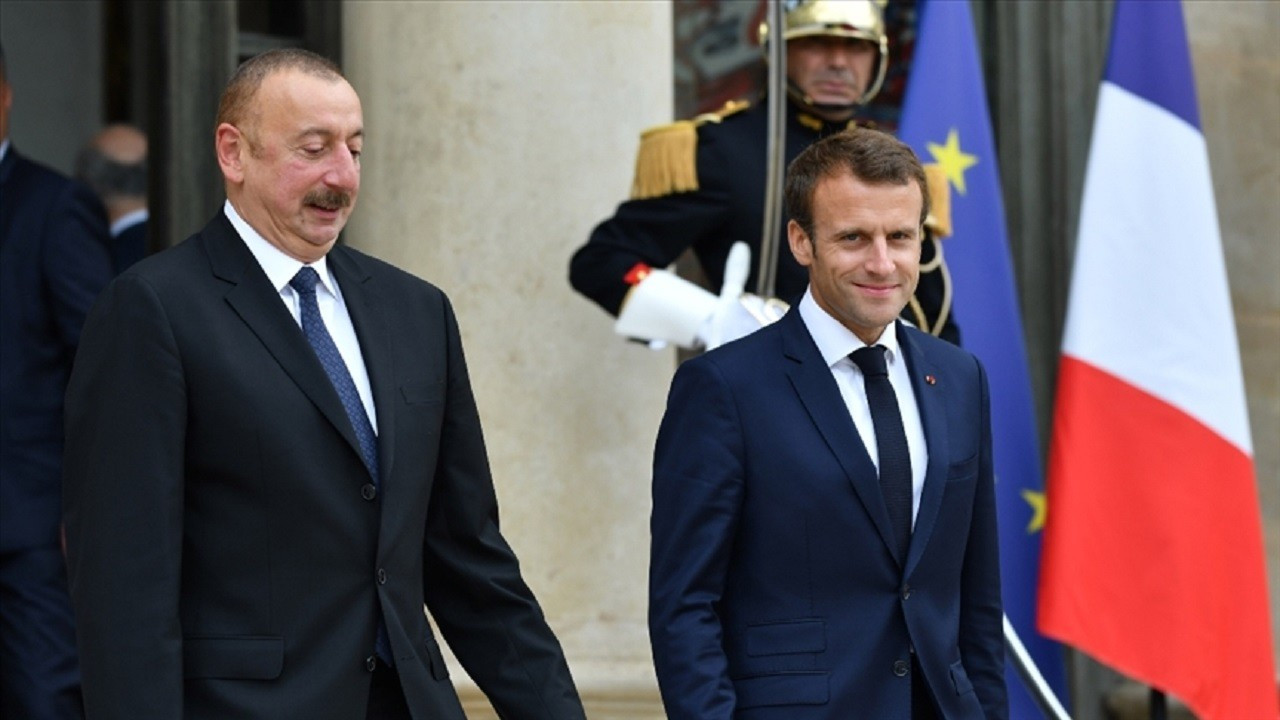 Macron ve Aliyev, Karabağ'daki gerilimi görüştü
