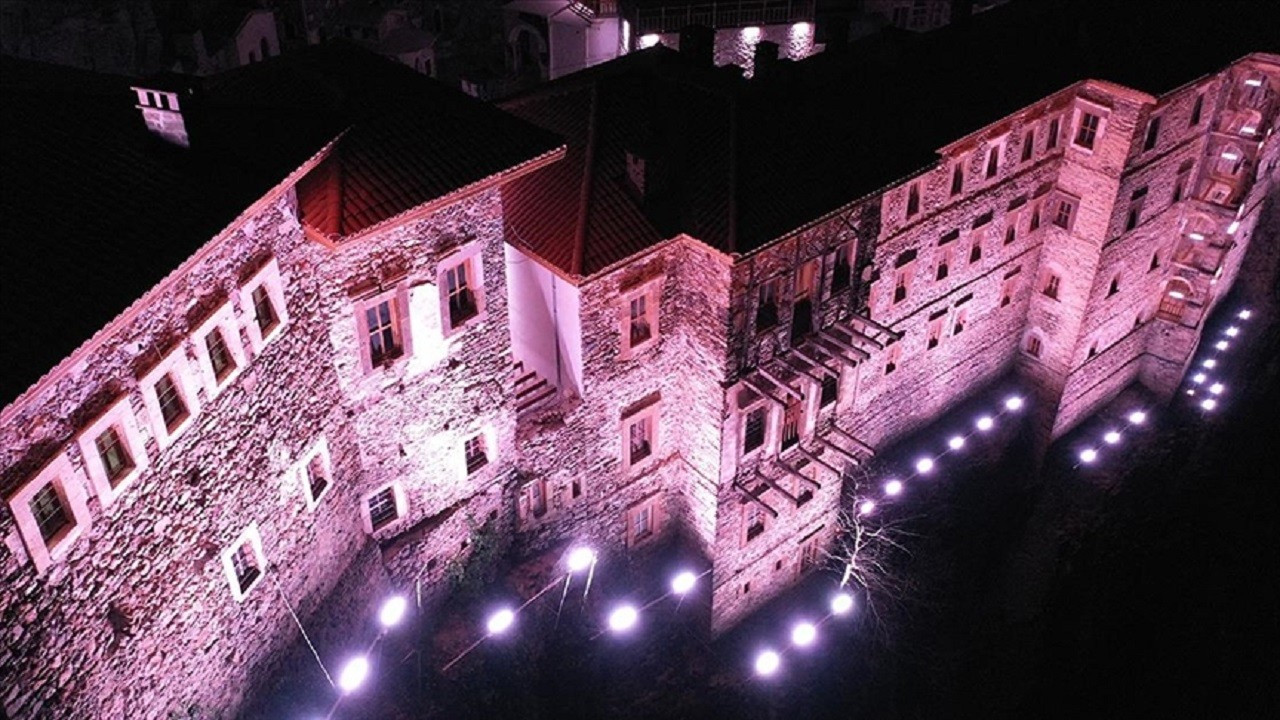 Dünyaca ünlü Sümela Manastırı geceleri ışıl ışıl olacak