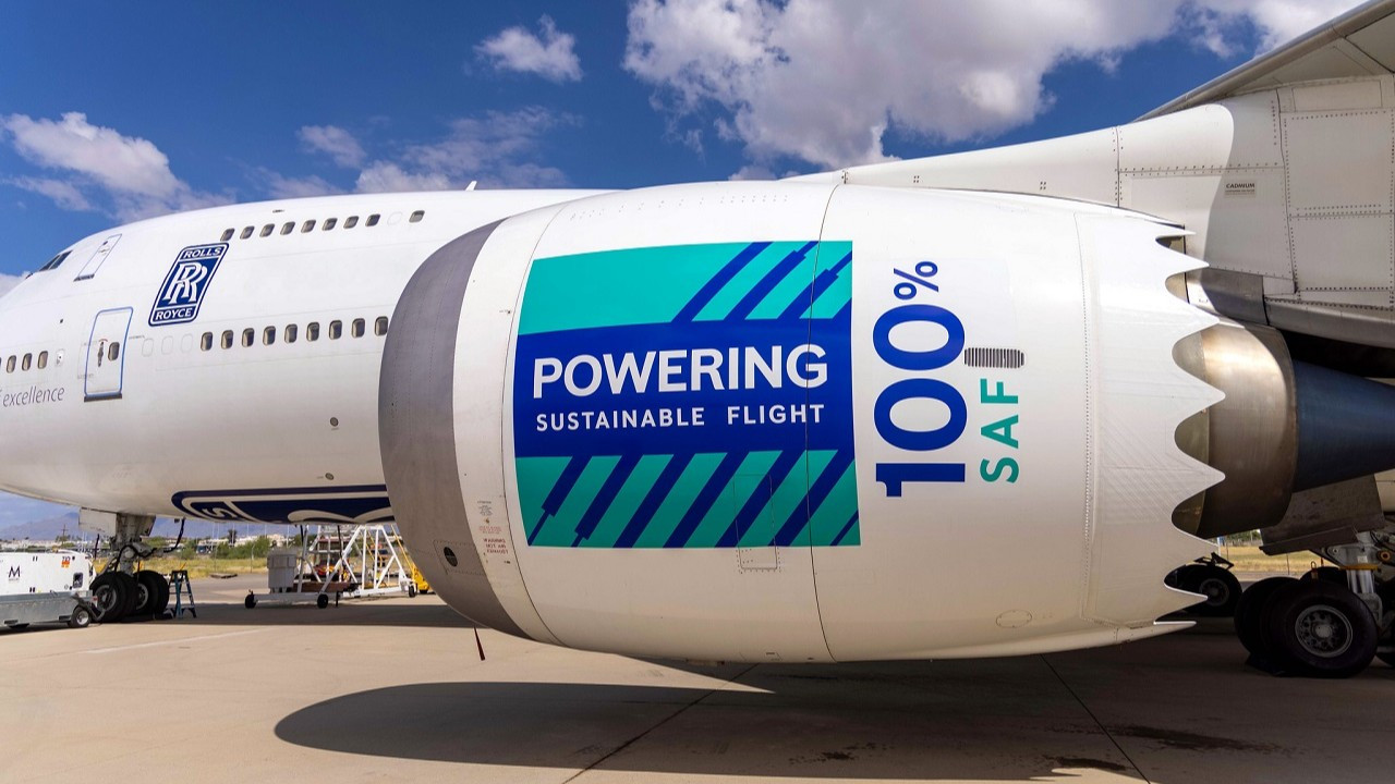 Rolls-Royce, yüzde 100 Sürdürülebilir Havacılık Yakıtı test programını başarıyla tamamladı